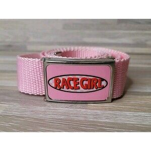 Race Girl Light Pink Canvas GTO Concept Studios‎ Custom Ladies Belt!